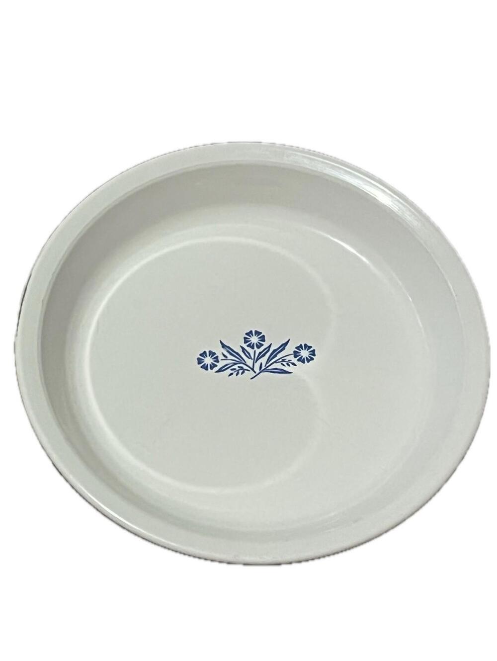 Vintage Pyroceram CorningWare Blue Cornflower 9'' X 1-1/4” Pie Plate P-309